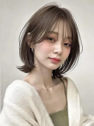 ミディアム 砂澤 瞳のヘアスタイル