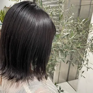 ミディアム カラー ヘアアレンジ 小白井 由美のヘアスタイル