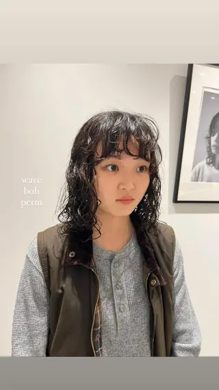 ショート パーマ/名古屋パーマ / コデラ ナナホのヘアスタイル