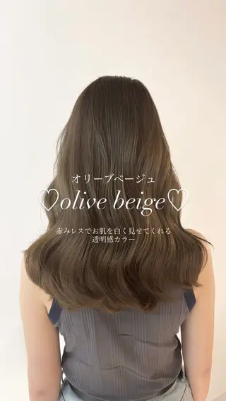 ロング カラー 🎀透明感× 赤み消し🎀正源のヘアスタイル