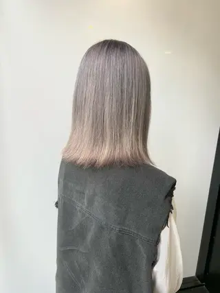 セミロング ヘアアレンジ ハッシュレイヤー ༊*·˚ リナのヘアスタイル