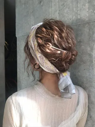 ヘアアレンジ saki🌼ボブ× 透明感カラー🌼のヘアスタイル