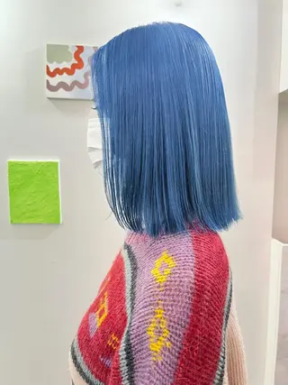 ミディアム カラー ハイトーンを育てる ブリーチカラー/牧原のヘアスタイル