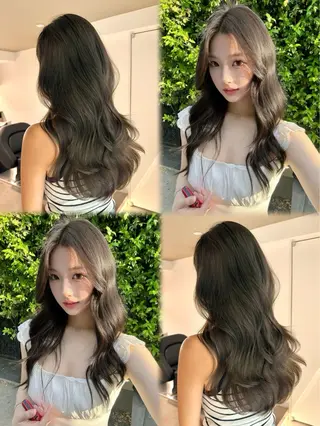 ロング カラー 🎀透明感× 赤み消し🎀正源のヘアスタイル