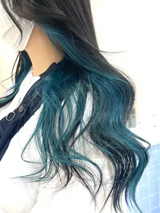 ロング カラー ヘアアレンジ 艶髪 🦋CON🦋のヘアスタイル