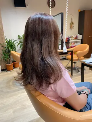 セミロング カラー 髪質改善/ブリーチ 田代 龍我のヘアスタイル