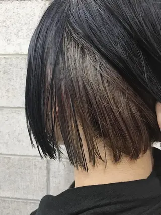 カラー ノグチ ユウキ/ボブのヘアスタイル