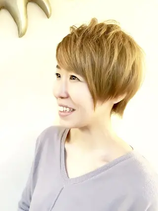 ショート カラー nishimura makotoのヘアスタイル