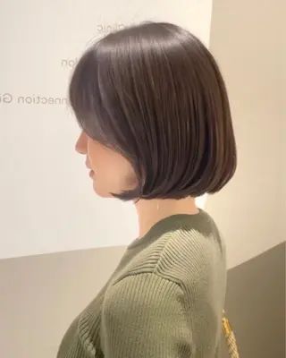 ショート カラー パーマ ヘアアレンジ 小野寺瑞希 /最小顔カットのヘアスタイル