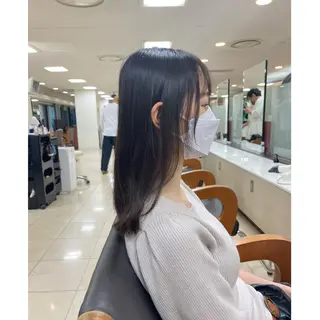 ミディアム パーマ 渋谷 りなのヘアスタイル