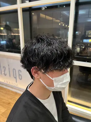 パーマ メンズ 🌙コテ巻き風パーマ 🌙菜月のヘアスタイル