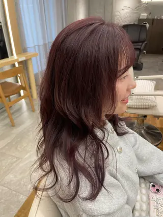 セミロング カラー 🎀レイヤー/パーマ カラー/ai🎀のヘアスタイル