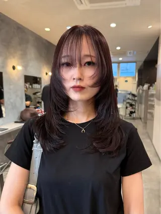 セミロング topa所属・山元 くるみのヘアスタイル