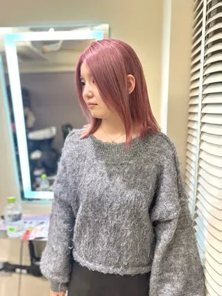 ミディアム カラー opus 店長大和 レイヤー/赤み消しのヘアスタイル