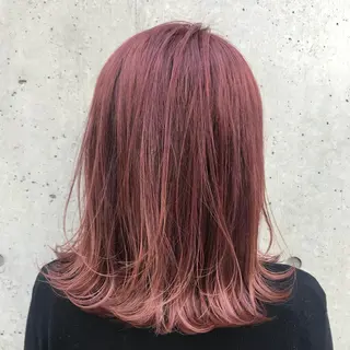 セミロング カラー 韓国レイヤーカット 🧸ベージュカラーのヘアスタイル