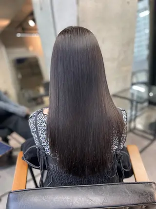 セミロング カラー 髪質改善/堀江 ケアカラーtoshiのヘアスタイル