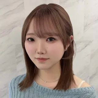 ミディアム カラー 🔗透明感カラー🔗 エクステ✂️はるちかのヘアスタイル