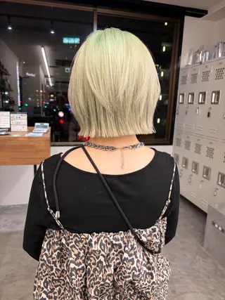 ショート カラー 横浜/ブリーチ/ ダブルカラー/RINのヘアスタイル