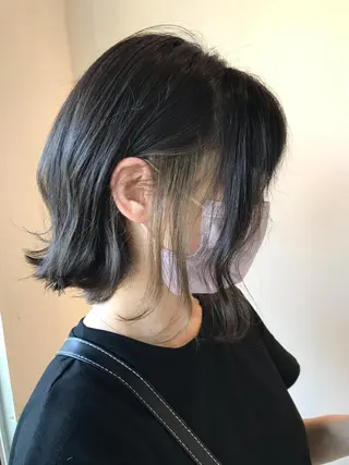 ショート カラー ニュアンスパーマ/ レイヤー/茶屋町のヘアスタイル