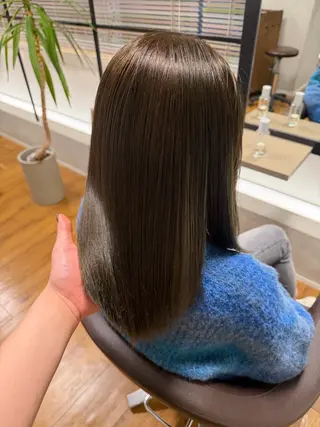 カラー ayano/ 艶カラー✨/韓国風のヘアスタイル