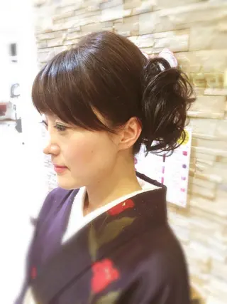 セミロング ヘアアレンジ 🌈２０年目突入🎉 山口のヘアスタイル