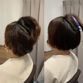 ショート どんな髪も綺麗に✨ 髪質改善×縮毛矯正のヘアスタイル