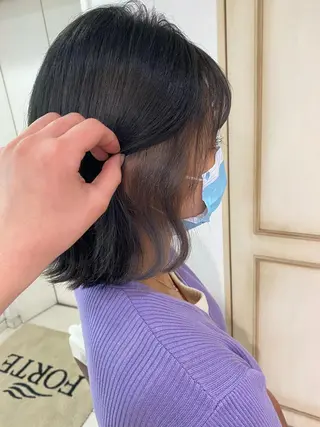 ミディアム カラー ヘアアレンジ 透明感カラー 古山 結季🌙🖤のヘアスタイル