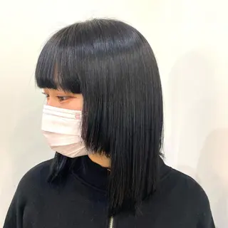 ミディアム カラー ヘアアレンジ 🍒透明感カラー/ emiri🍒のヘアスタイル