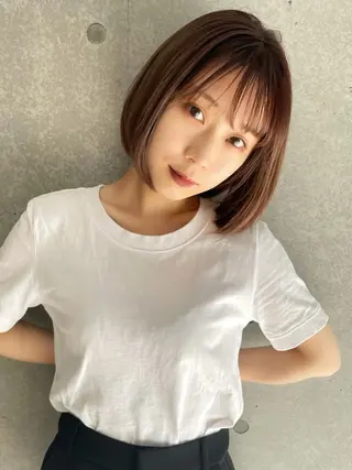 ミディアム レイヤー🧸ショート 🤎店長anju🪽のヘアスタイル
