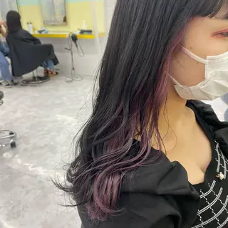 セミロング カラー ヘアアレンジ mai🍑暖色カラー /レイヤー💖のヘアスタイル