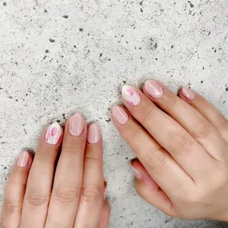 セミロング カラー パーマ ヘアアレンジ メンズ キッズ ネイル マツエク・マツパ Salon Ｋのネイルデザイン