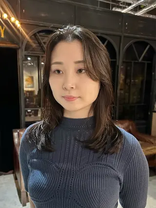 セミロング パーマ NORA銀座 NATSUMIのヘアスタイル