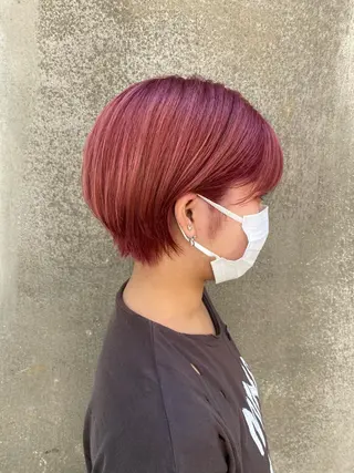 ショート カラー NATSUKI😸 ‪✂︎‬南森町美容室のヘアスタイル
