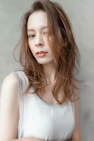 ミディアム カラー 韓国ヘア 店長NEGIのヘアスタイル