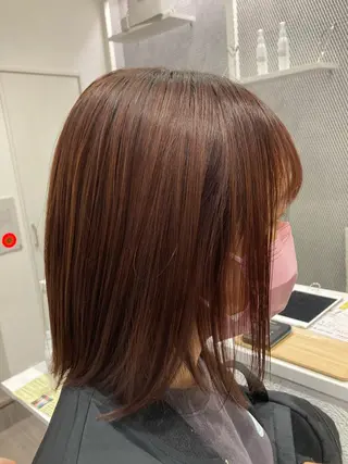 ミディアム カラー ミルクティー量産💙 💙ブリーチ特化💙のヘアスタイル