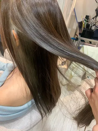 カラー 竹田 夏菜のヘアスタイル