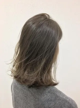 ミディアム カラー ノンダメージ髪質改善 カラー💎/KURAのヘアスタイル