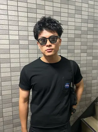 ショート パーマ メンズ 💈メンズ短髪特化 ✂︎伊藤大輝💈のヘアスタイル