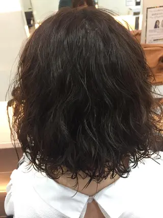 ミディアム パーマ 関口 友行のヘアスタイル