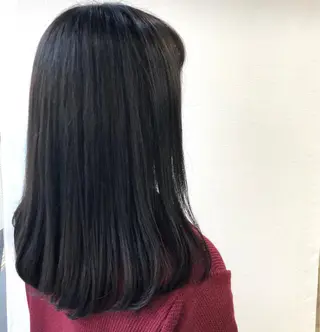 セミロング カラー 菅沢 奈生のヘアスタイル