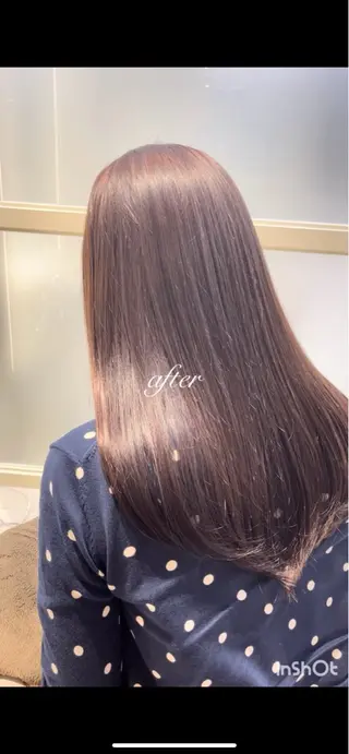 セミロング 𝐑𝐞𝐨/透明感 𝐜𝐨𝐥𝐨𝐫のヘアスタイル