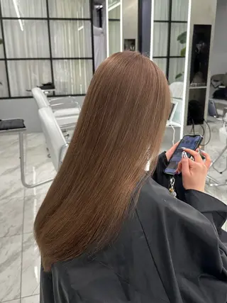 ロング カラー ハイトーンレイヤー 顔まわりSOTAのヘアスタイル