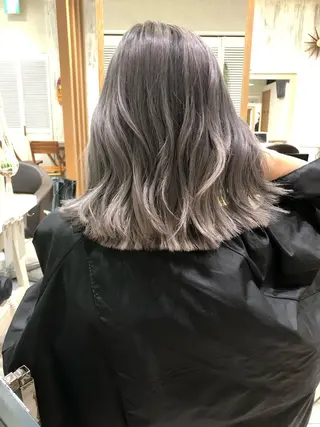 ミディアム カラー タナカ タクヤのヘアスタイル