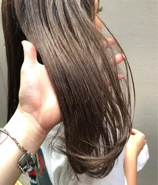 ミディアム カラー 韓国ヘア 店長NEGIのヘアスタイル