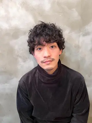 ショート パーマ メンズ 木村陸弥🌿似合わせ 再現性メンズヘアのヘアスタイル