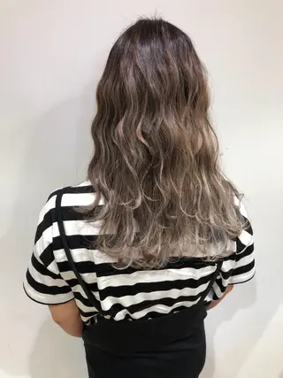 セミロング カラー 髪質改善 の達人/杉原碧仁のヘアスタイル