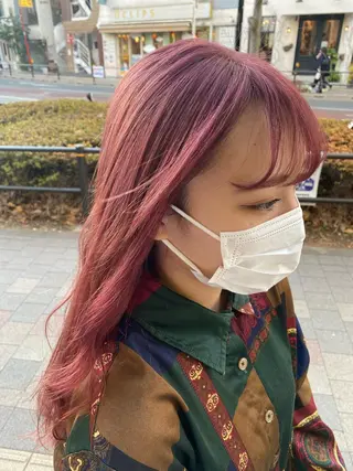 ロング カラー ヘアアレンジ TSUNA 🌙 Lim 五反田のマツエク・マツパデザイン