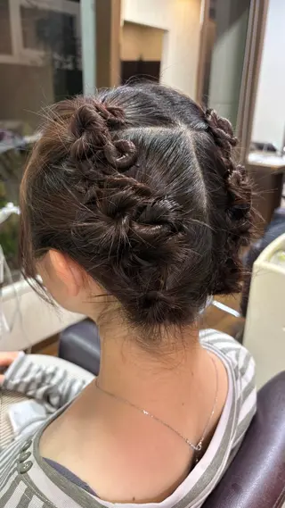 ミディアム ヘアアレンジ Ybond hair /まやのヘアスタイル