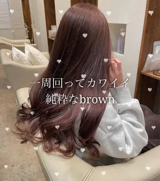 ロング カラー 【完全個室】髪質改善 暖色カラー/山崎唯奈のヘアスタイル