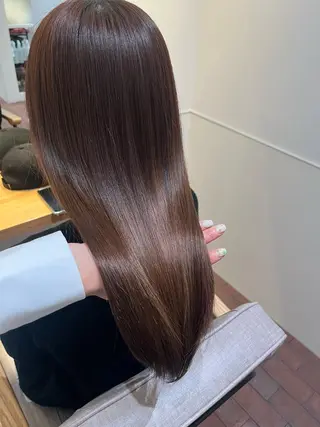 セミロング マンツーマン 縮毛矯正/マユコのヘアスタイル